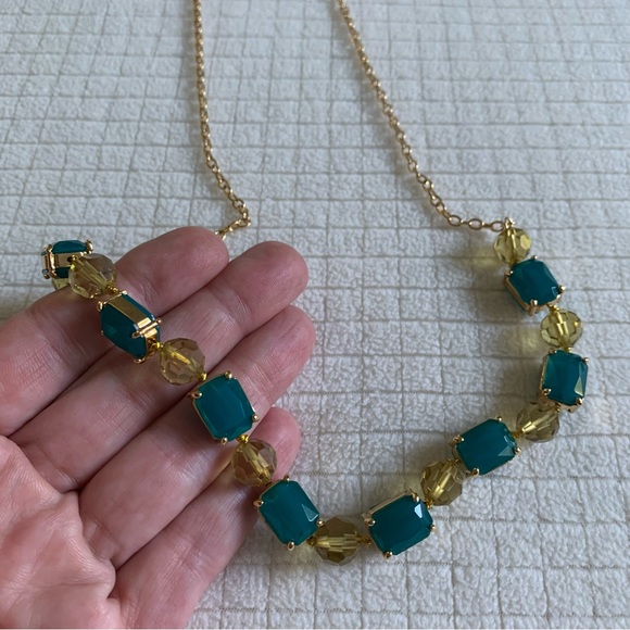 Kate Spade teal/yellow beaded necklace - Picture 9 of 9